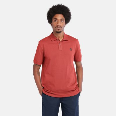 Millers River Pique Polo Shirt for Men in Red | Timberland