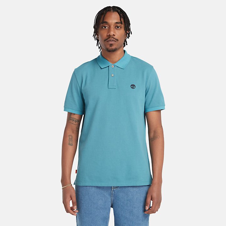 Millers River Pique Polo Shirt for Men in Blue | Timberland