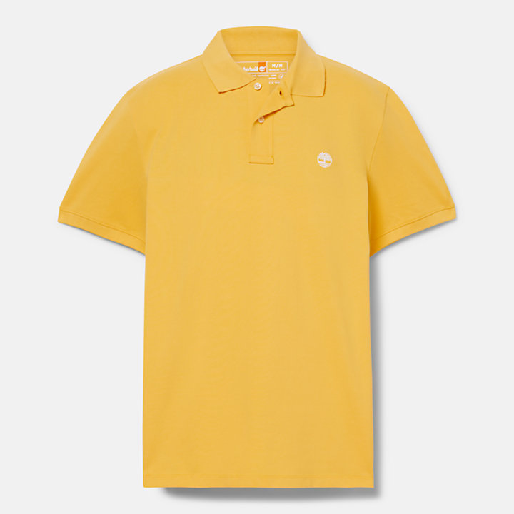 Millers River Piqué Polo Shirt for Men in Light Yellow-