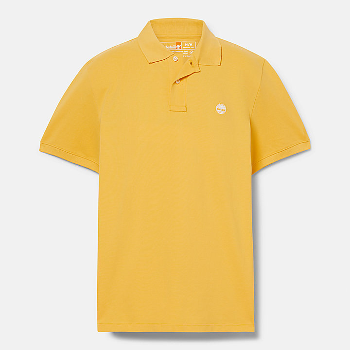 Millers River Piqué Polo Shirt for Men in Light Yellow