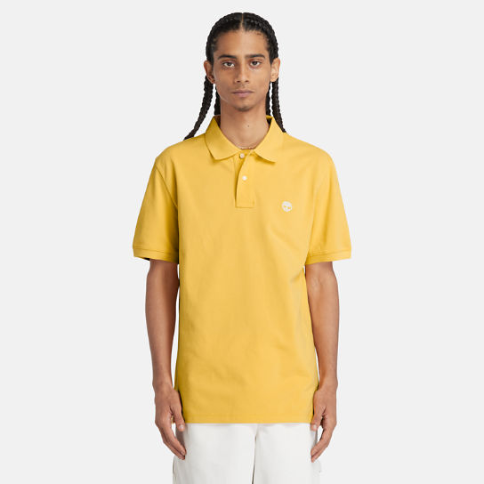 Millers River Piqué Polo Shirt for Men in Light Yellow | Timberland