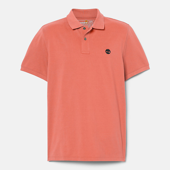 Millers River Piqué Polo Shirt for Men in Pink-