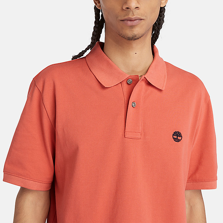 Millers River Piqué Polo Shirt for Men in Pink
