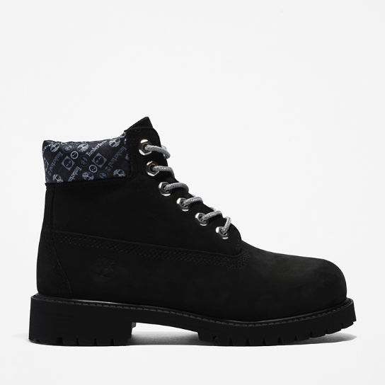 Timberland® Premium 6 Inch Boot for Youth in Black | Timberland