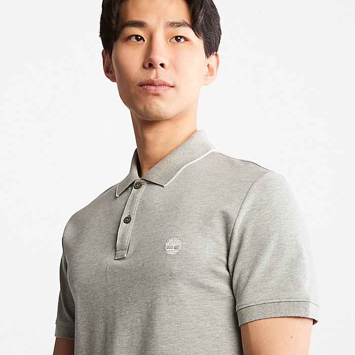 Millers River Pique Polo Shirt for Men in Grey | Timberland