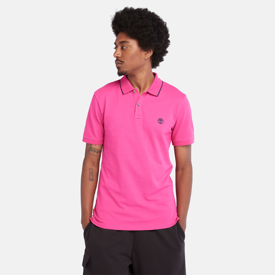 Millers River Pique Polo Shirt for Men in Pink | Timberland
