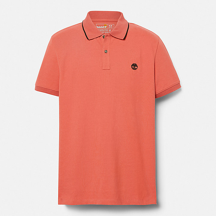 Millers River Poloshirt met print voor heren in oranje