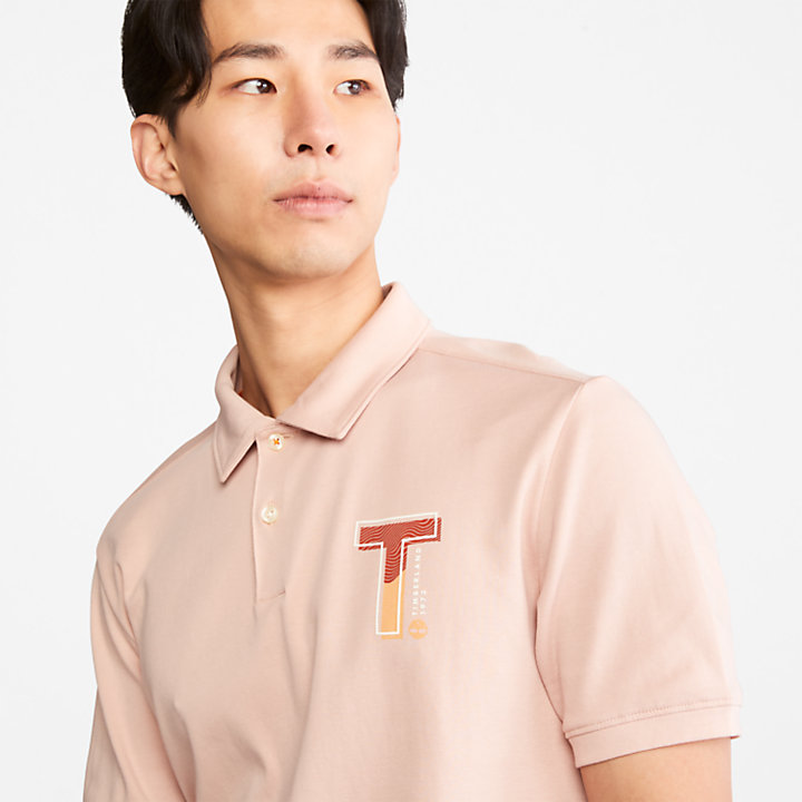 Polo TimberFresh™ pour homme en rose clair-