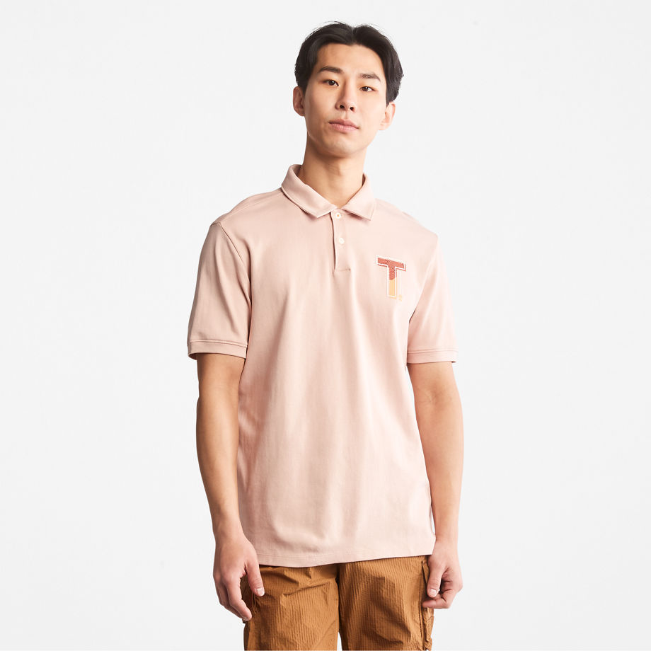 Timberland Timberfresh Polo Shirt For Men In Light Pink Light Pink, Size M