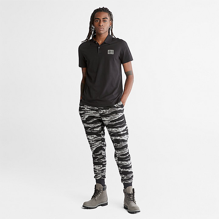 Polo en coton Supima® TimberFresh™ pour homme en noir
