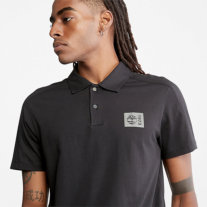 TimberFresh™ Polohemd aus Supima®-Baumwolle für Herren in Schwarz