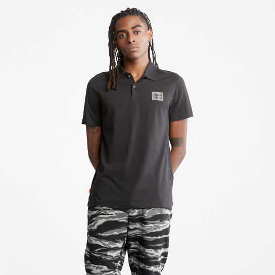 TimberFresh™ Supima® Cotton Polo Shirt for Men in Black | Timberland