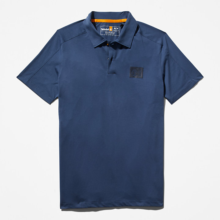 TimberFresh™ Supima® Cotton Polo Shirt for Men in Blue-