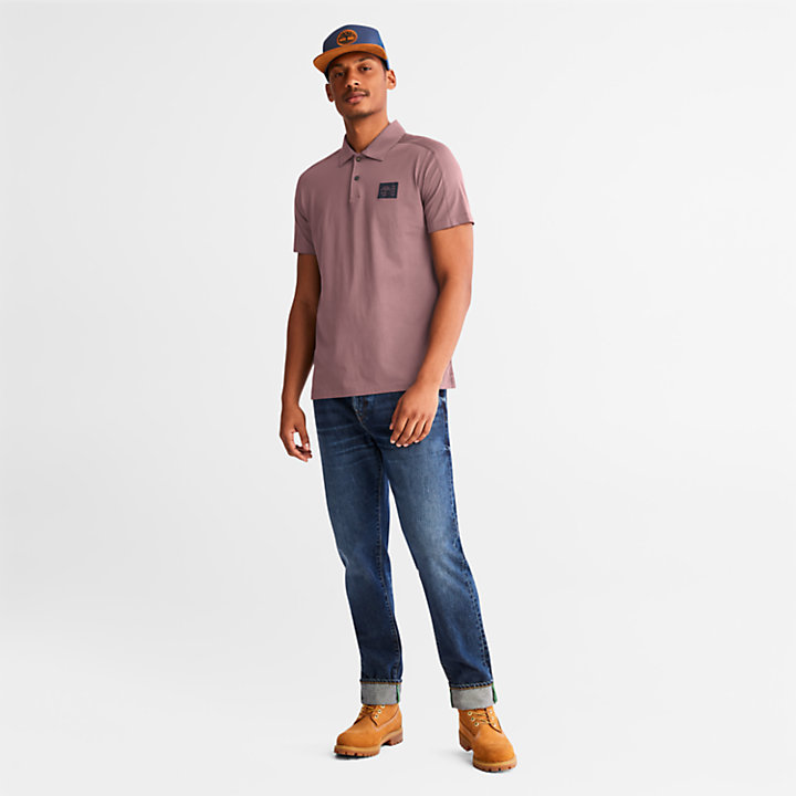 Polo en coton Supima® TimberFresh™ pour homme en rose-