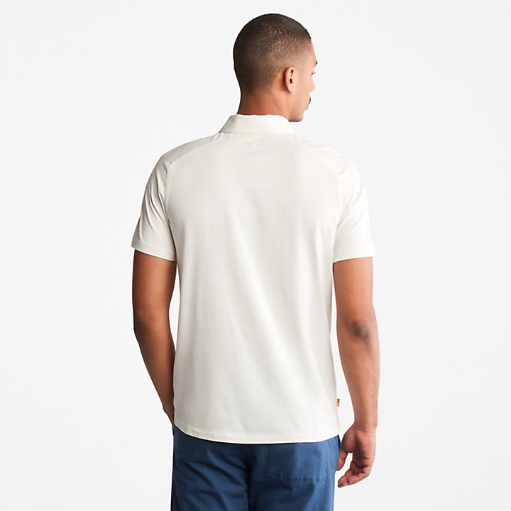Polo en coton Supima® TimberFresh™ pour homme en blanc-