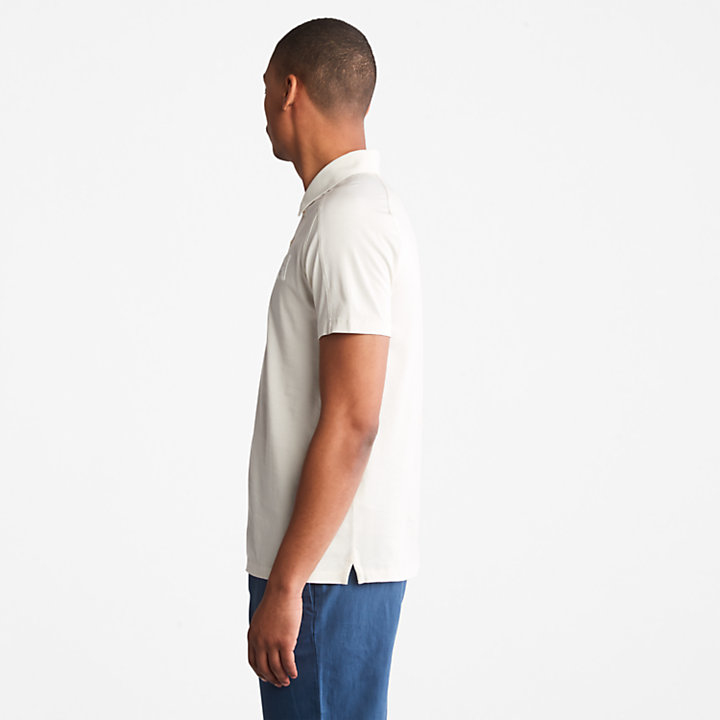TimberFresh™ Supima® Katoenen Poloshirt voor heren in wit-