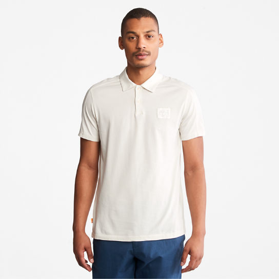 TimberFresh™ Supima® Cotton Polo Shirt for Men in White | Timberland