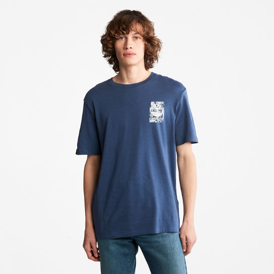 Refibra™ Technology T-Shirt for Men in Blue | Timberland