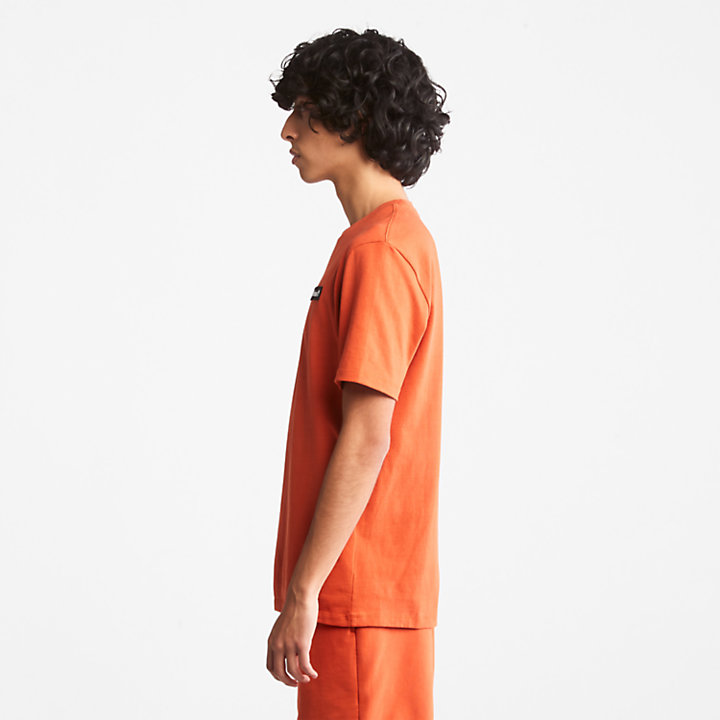 T-shirt épais Badge unisexe en orange-