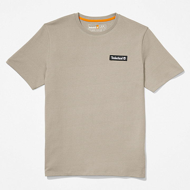 T-shirt épais unisexe avec logo en gris