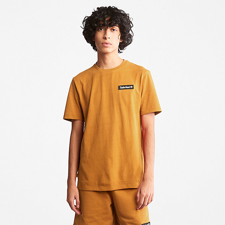 All Gender Heavyweight Badge T-Shirt in Yellow