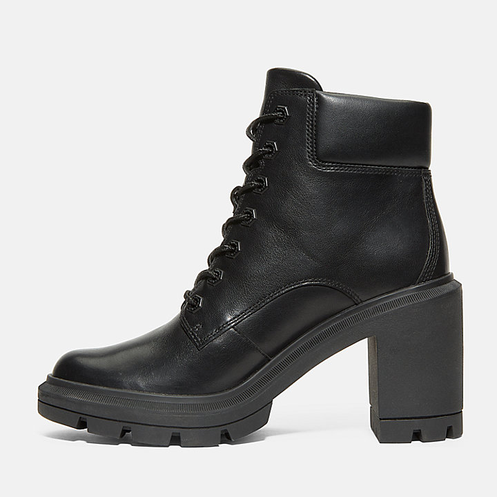Allington Height Lace-Up Boot for Women in Monochrome Black