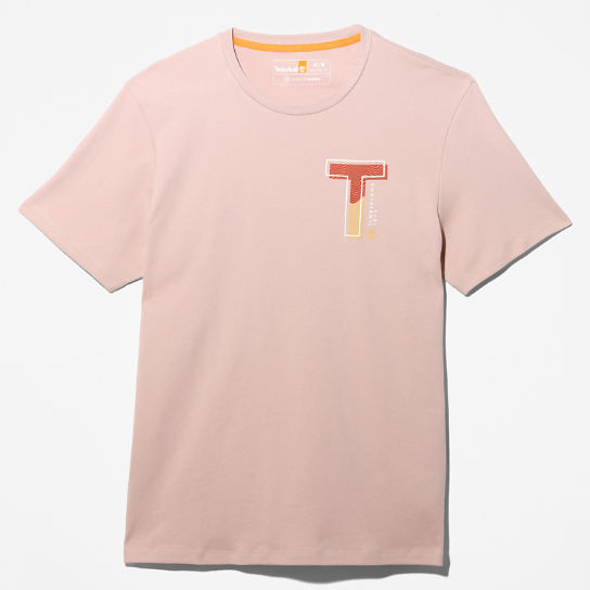 T-shirt da Uomo Interlock TimberFresh™ in rosa chiaro | Timberland