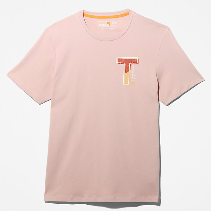 T-shirt Interlock TimberFresh™ pour homme en rose clair-