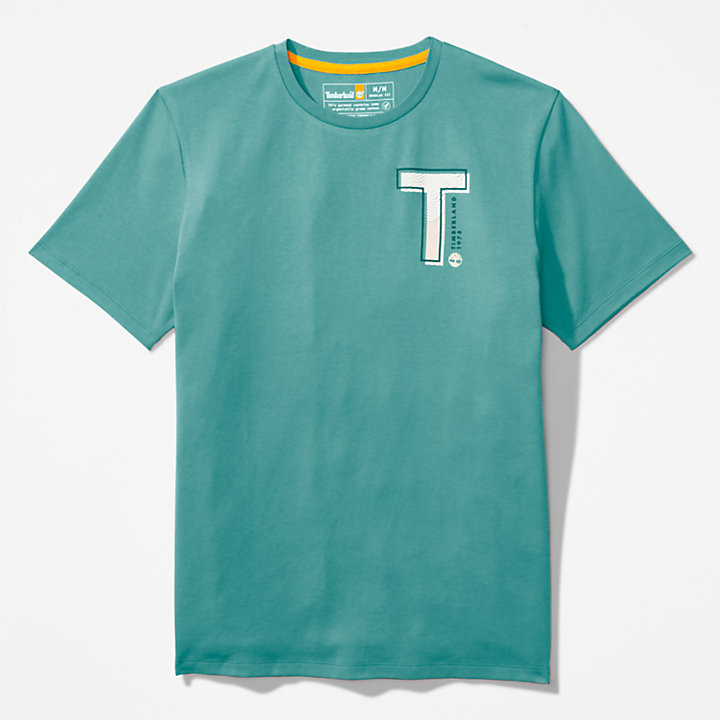 T-shirt Interlock TimberFresh™ para Homem em verde-