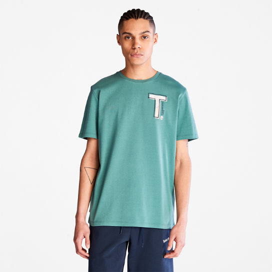 T-shirt da Uomo Interlock TimberFresh™ in verde | Timberland