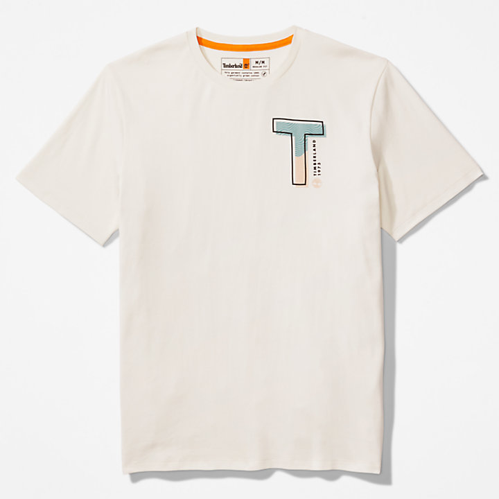 T-shirt da Uomo Interlock TimberFresh™ in bianco-