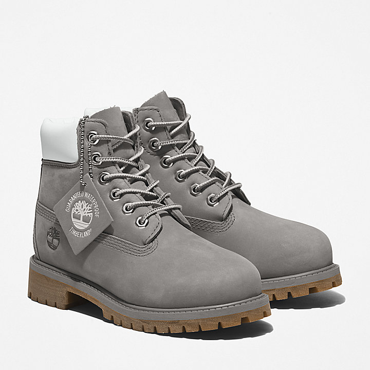 Timberland® Premium 6 Inch Boot for Youth in Grey