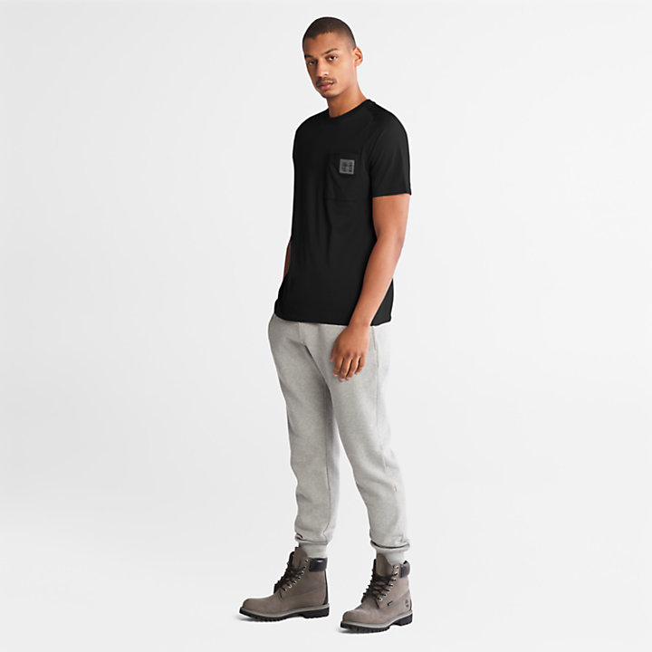T-shirt da Uomo in Cotone Supima® TimberFresh™ Eco-Ready in colore nero-
