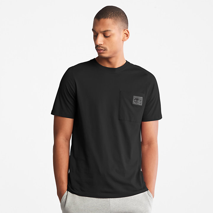 T-shirt en coton Eco-Ready Supima® TimberFresh™ pour homme en noir-