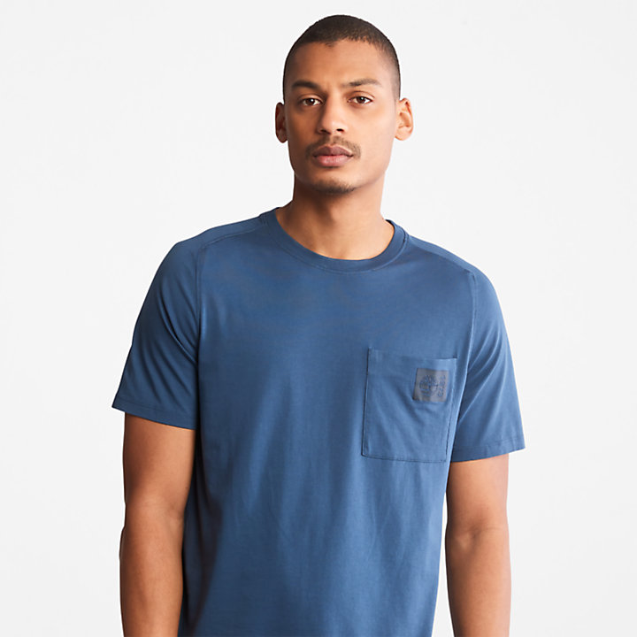 Camiseta de Algodón Supima® TimberFresh™ Eco-Ready para Hombre en azul-
