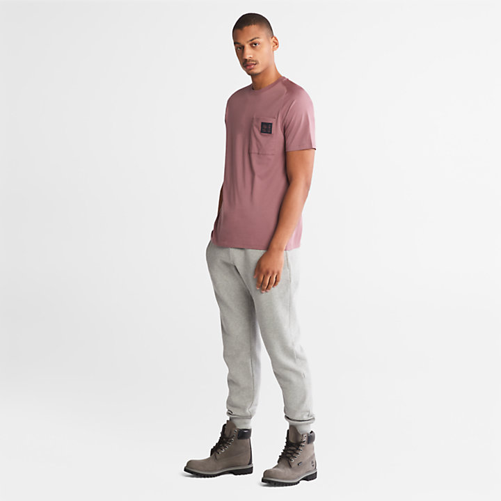 T-shirt da Uomo in Cotone Supima® TimberFresh™ Eco-Ready in rosa-