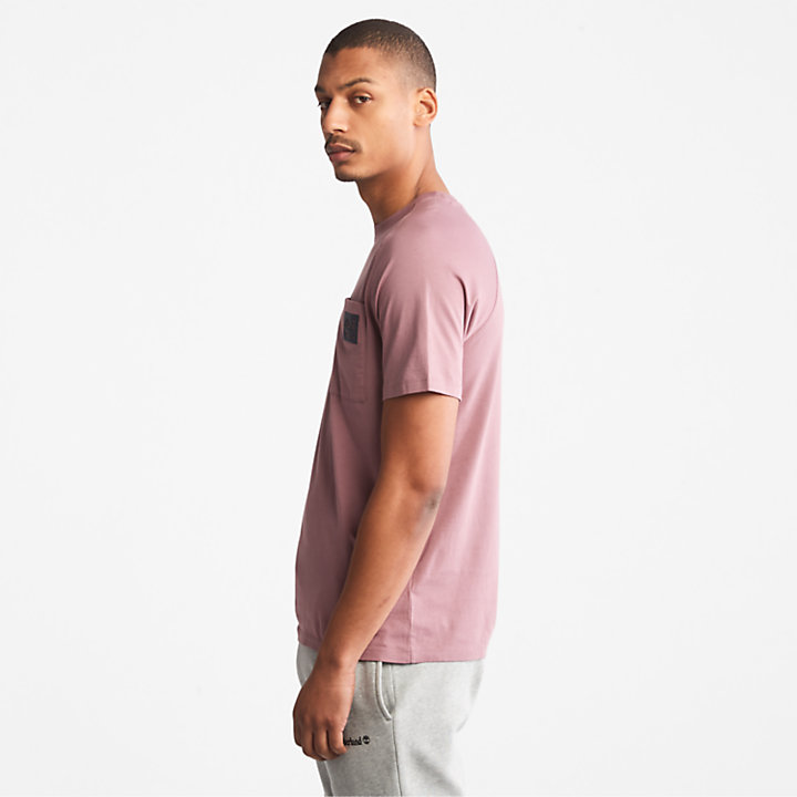 T-shirt da Uomo in Cotone Supima® TimberFresh™ Eco-Ready in rosa-
