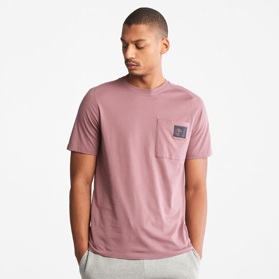Eco-Ready Supima® Cotton TimberFresh™ T-Shirt for Men in Pink | Timberland
