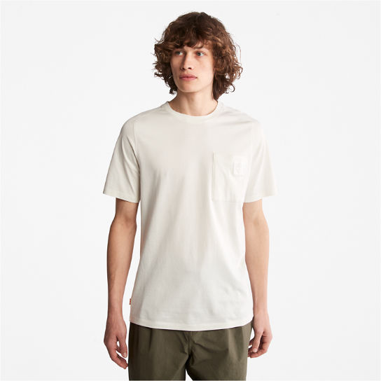 T-shirt da Uomo in Cotone Supima® TimberFresh™ Eco-Ready in bianco | Timberland