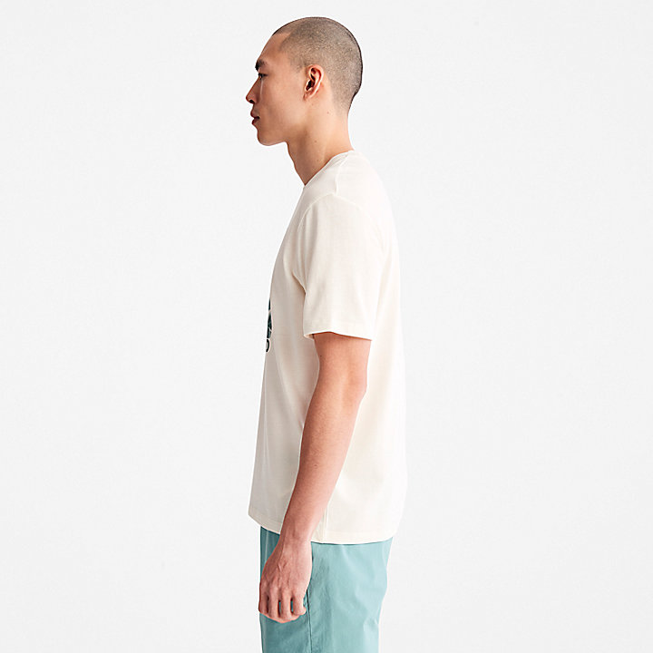 T-shirt da Uomo con Grafica Refibra™ in bianco