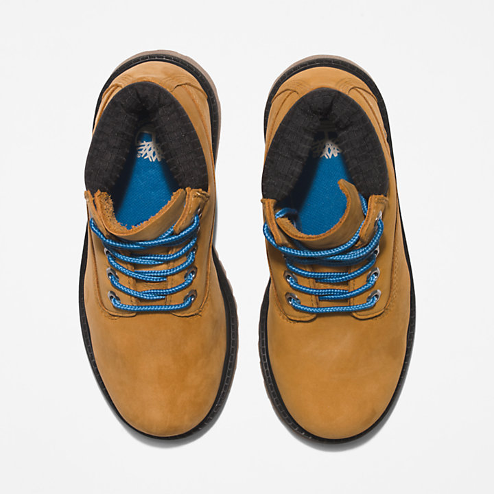Timberland® Premium 6 Inch Boot voor kids in geel/marineblauw-