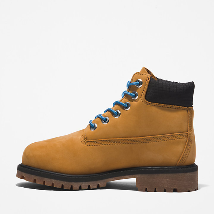 Timberland® Premium 6 Inch Boot for Youth in Yellow/Navy-