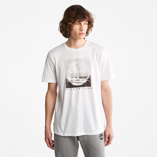 Photograph Print T-shirt voor heren in wit | Timberland