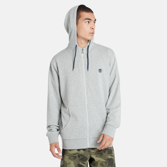 Oyster River Loopback Zip Hoodie for Men in Grey | Timberland