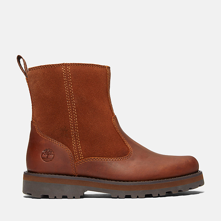Courma Kid Lined Boot for Youth in Brown