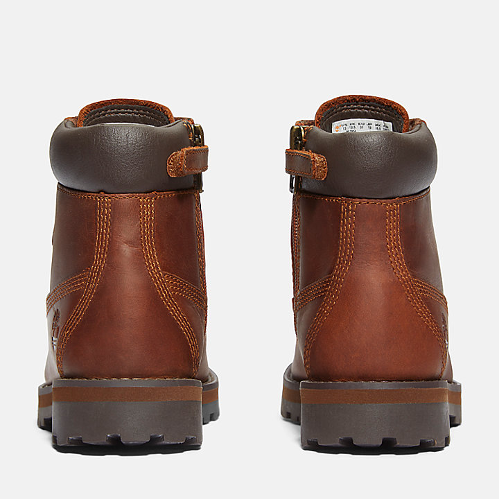 Courma 6-Inch-Stiefel mit Seitenreißverschluss für Kinder in Braun