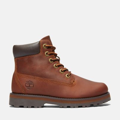 Timberland Courma Kid's 6 Inch Side-zip Boot For Youth In Brown Brown Kids
