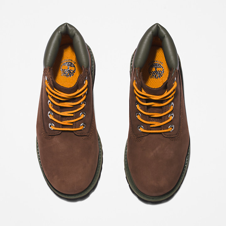 Timberland® Premium 6 Inch Boot voor kids in bruin/oranje-