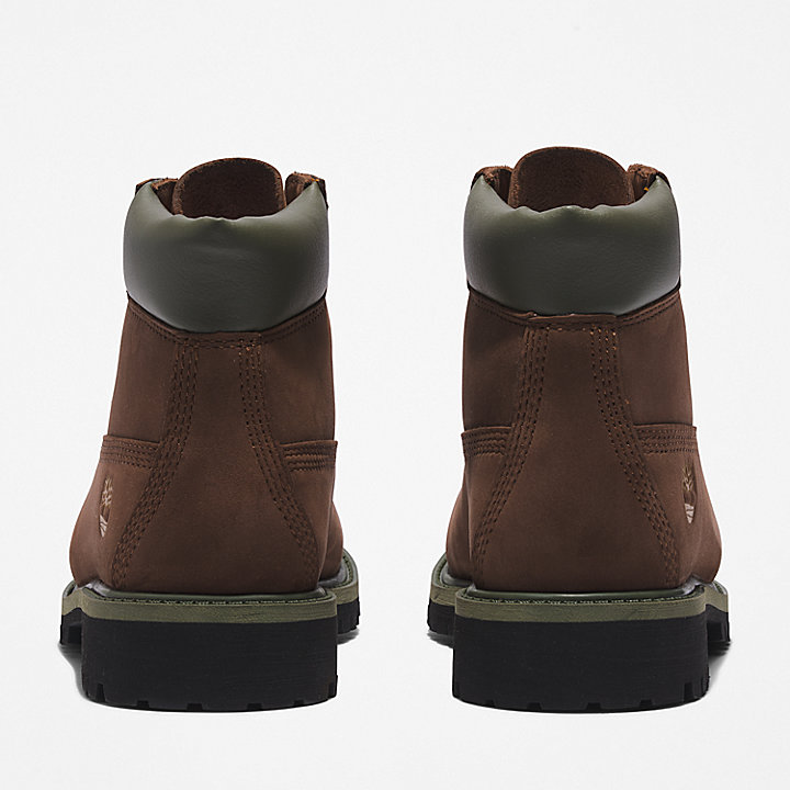 6-inch Boot Timberland® Premium pour enfant en marron/orange