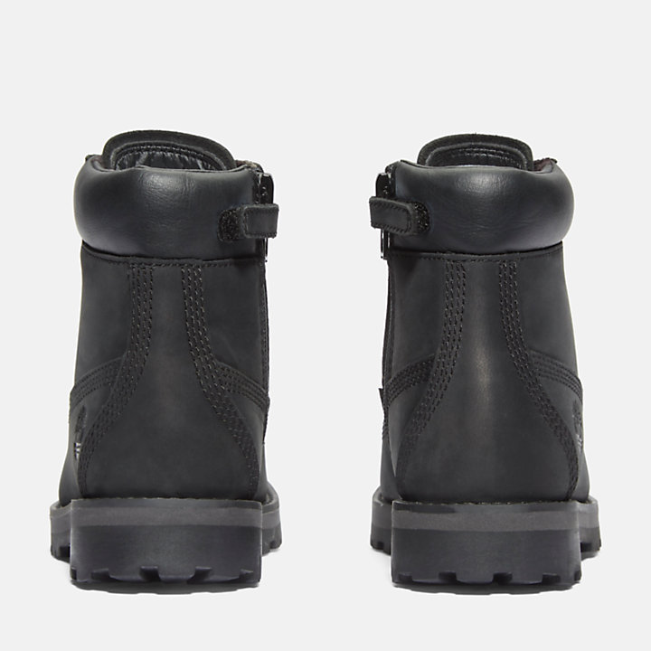 6-Inch Boot Courma zippée sur le côté pour enfant en noir-
